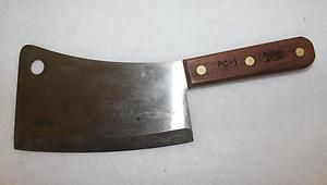 Chicago Cutlery Knife PC 1 Wooden Handle Sharp Meat Cleaver