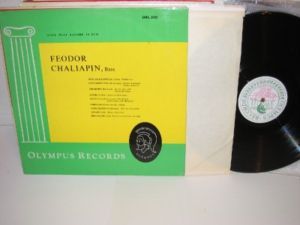Feodor Chaliapin Bass Olympus Historical Series LP ORL 220 Vinyl Album 