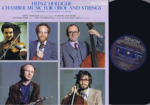 Holliger Chamber Music for Oboe Strings Stereo LP