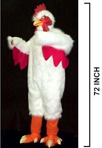 Deluxe White Chicken Suit Adult Bird Costumes Party