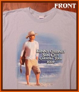 Kenny Chesney Sun City Carnival Tour 2009 T Shirt L