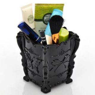 New Fashion Storage Box Butterfly Cosmetic Case Storage Box Black 