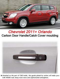 Chevrolet 2011+ Orlando Carbon Door Handle/Catch Cover moulding Trim 