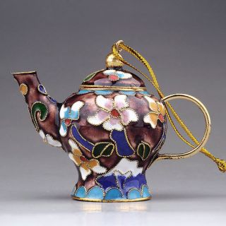 lce00192 Chinese Traditional Cloisonne Enamel Craft teapot & kettle