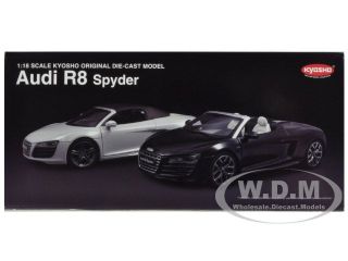 Audi R8 V10 5 2FSI Quattro Spyder Suzuka Grey 1 18 by Kyosho 09217 