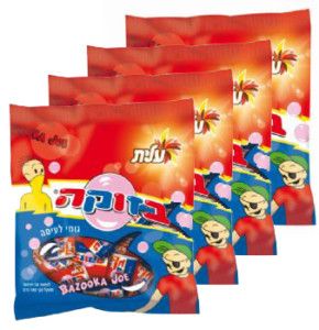 Packs 28 Soft Bazooka Joe Chewing Gum Elite Original
