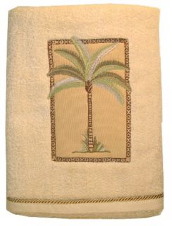   towel west palm tree natural bath towel this plush towel measures 25