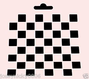 Checkerboards Stencil Checkers Stencils Craft Template New 6 x 6 1 2 