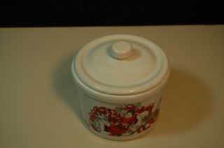   Fields Now  Christmas Cheese Crock with Lid Chicago Mint
