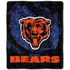 NWT Chicago Bears Super Soft Sherpa Throw PLUSH Blanket 50x60 
