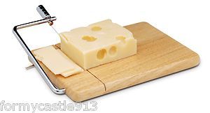 Wood Cheese Slicer Cutting Board with Extra Wires by Norpro