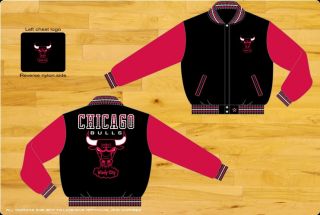 Chicago Bulls NBA Two Toned Reversible Wool Adult Jacket by JH Design 