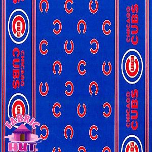114226117  Chicago Cubs MLB Baseball 100% Polyester Fleece Fabric All 