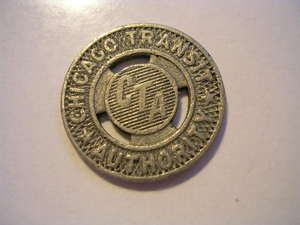 Vintage Chicago Transit Authority Surface System Token
