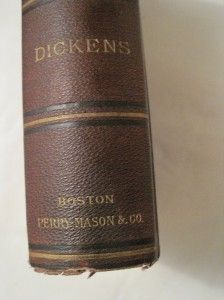 Antique Charles Dickens Book 1880 Nicholas NicklebyDewolfe Fiske Co 
