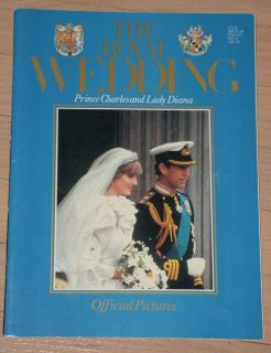 Vintage 1981 CHARLES & DIANA ROYAL WEDDING Souvenir PROGRAM BOOK