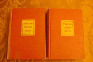 My Sermon Notes by Charles H Spurgeon 2 Volumes HC 1900
