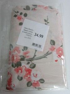   martha stewart 72x72 pink floral cotton shower curtain retail $ 34 99