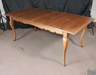 Extending Kitchen Farmhouse Dining Table Cherry Wood