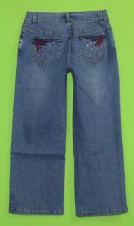 Christina sz 4 Capri Stretch Womens Blue Jeans Denim Pants EG76
