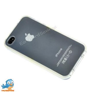 White TPU Frosting Protector Case Cover for iPhone 4S 4GS Only
