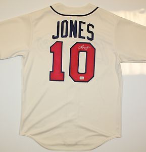 Chipper Jones Autographed Atlanta Braves Jersey AAA Authenticated