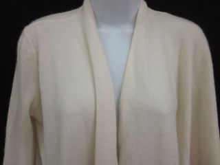 you are bidding on a christopher fischer cream cashmere wrap sweater 