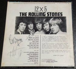 ROLLING STONES Signed 12x5 LP Autograph Keith Mick Bill Charlie