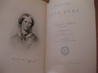 Rare Antique Ornate JANE EYRE Charlotte Bronte 1900 Illustrated