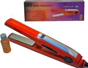 Chi Deep Brilliance 1 Digital Titanium Flat Iron Orange Red Silk 