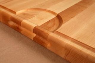 solid maple cutting board with gravy ring and well 20 x 15