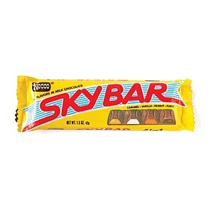 sky bar candy bar the sky bar is divided into 4 sections with 4 