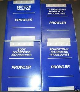 2002 02 Chrysler Prowler Service DIAG Manuals 4 Vol Set