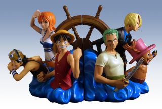 One Piece Bookends Statue Limited Edition Luffy Pirates Chopper