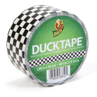 CHECKER Racing Duck® Brand Duct Tape 1.88 x 10 yds. for crafts party 