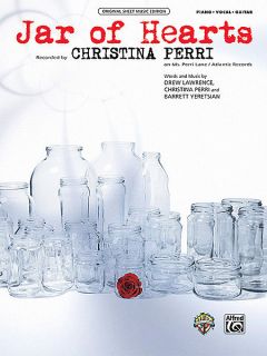 Christina Perri Jar of Hearts Piano Vocal Guitar P V G Sheet Music 