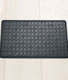 Black Chef Cushion Comfort Anti Fatigue Kitchen Floor Mat Gel Like 