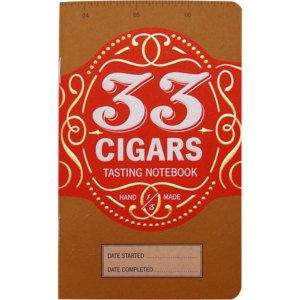 33 Cigars Connoisseur Tasting Notebook Reference Book