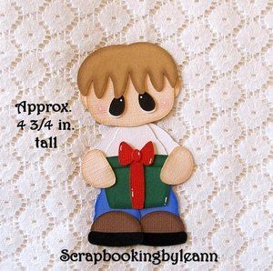 TPHH Christmas Boy Paper Piecing for Premade Pages Albums Cards