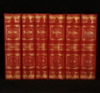 1873 6 Vols SCHILLER Sammtliche Werke German