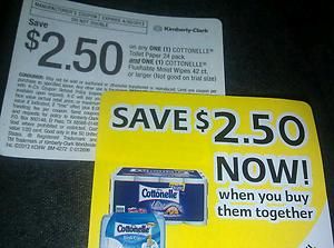 10 Coupons 2 50 Cottonelle Wipes Toilet Paper 24 Pack Exp 4 30 13 