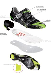 diadora proracer 2 0 road shoes 2010 features multifit adjust this