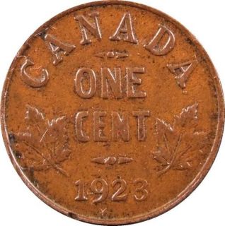 1923 SM Cent Key Date Chocolate Brn Nice Coin