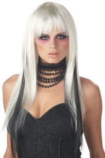 Chopstix Costume Wig  White/Black sizeStandard