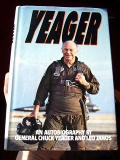General Chuck Yeager Test Pilot Signed Autograph Book NRMT   MINT