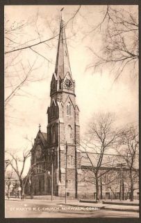 postcard of the St. Marys R.C. Church in Norwalk Connecticut. Card