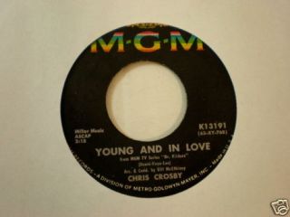 Hear It Teen Chris Crosby MGM 13191 Young and in Love