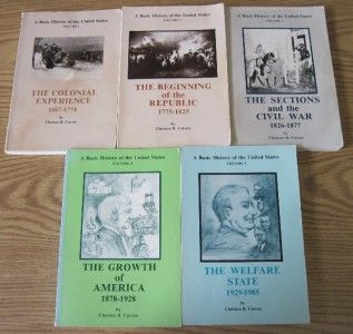  of The United States by Clarence B Carson 5 Vol Set Homeschool