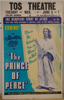  Lawton Story of Jesus Drive in Movie Theatre Poster Collins GA