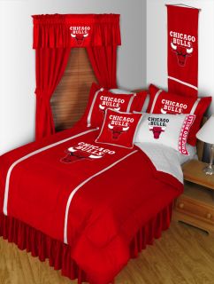 Chicago Bulls Comforter Bedskirt Sham Set
